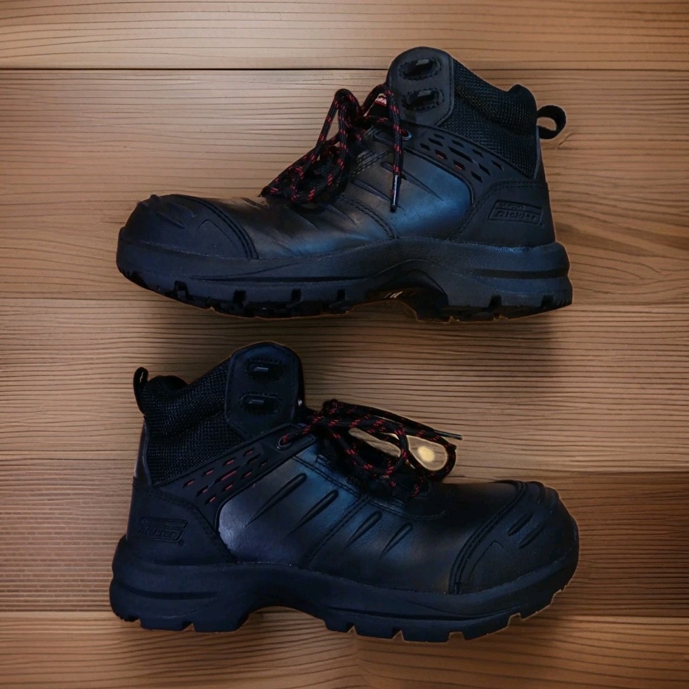Geniune Dickies Men's Mid-Cut 13 Prince Leather Workwear Boots Black Size 7M NOS